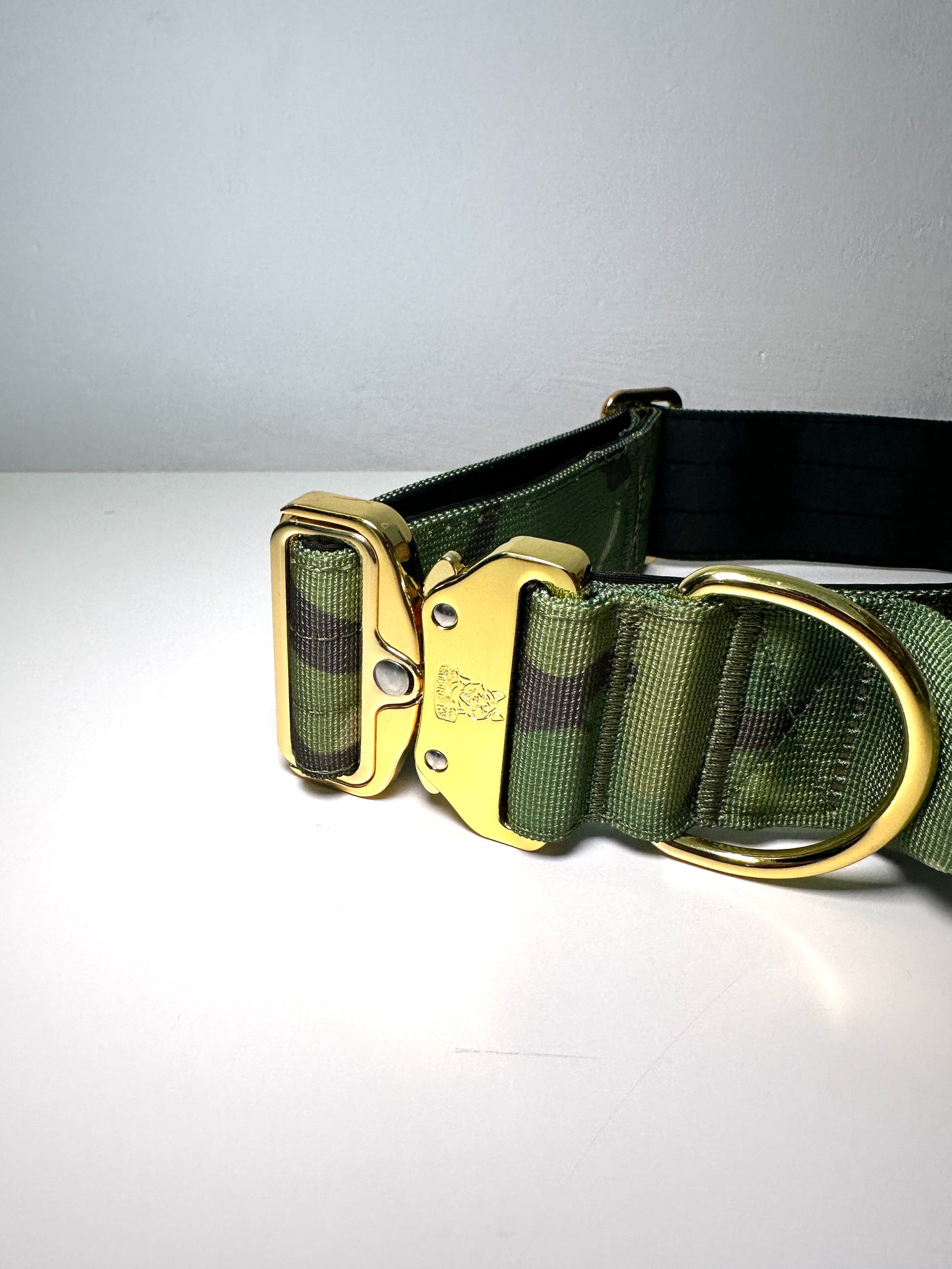 Green Camo Combat Collar 5cm