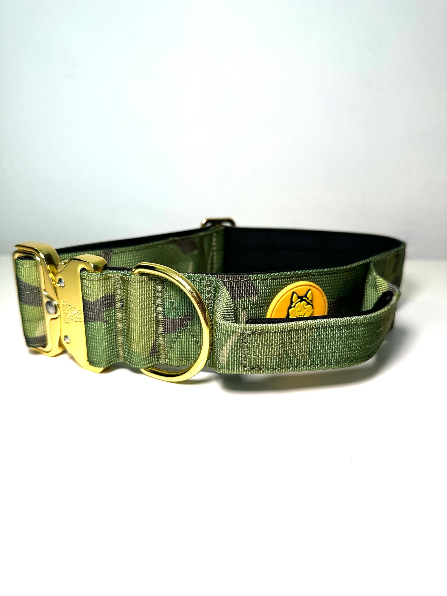 Green Camo Combat Collar 5cm