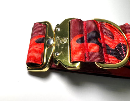 Red Camo Combat Collar