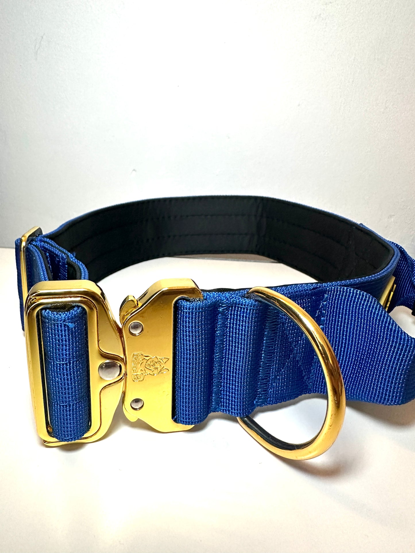 Blue Combat Collar 5cm