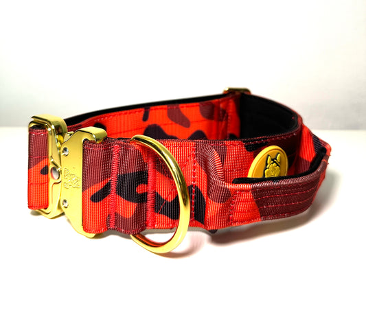 Red Camo Combat Collar